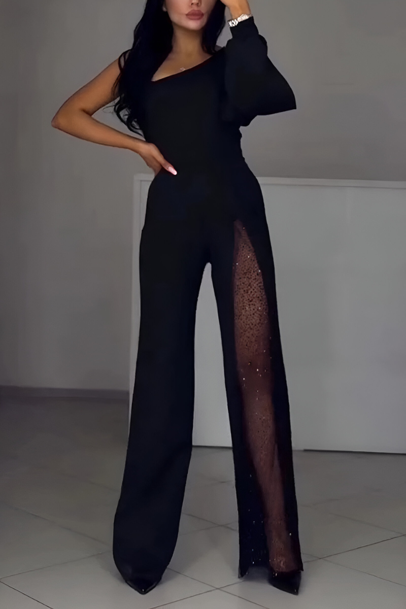 Maverno™ Isadora | Elegante One-Shoulder Jumpsuit