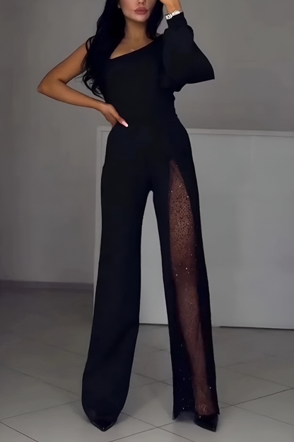 Maverno™ Isadora | Elegante One-Shoulder Jumpsuit