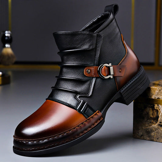 Maverno™ | Karaktervolle leren Herenschoenen