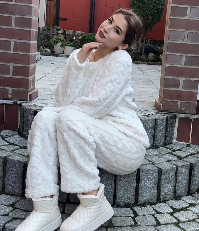 Maverno™ Noëlle – Zachte Teddy Pyjamaset