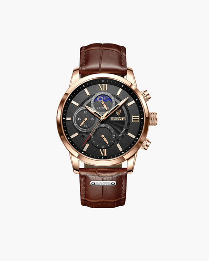 Maverno™ | Lorenzo Klassiek Herenhorloge (Waterdicht)