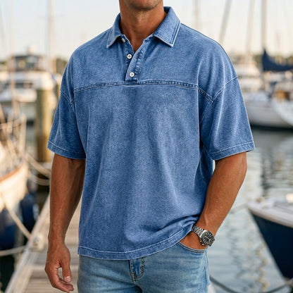 Maverno™ Jax Vintage Polo – Relaxed & Tijdloos