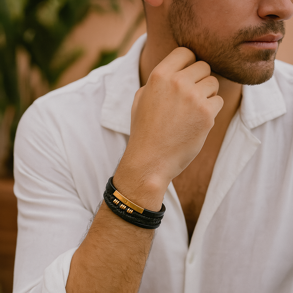 Maverno™ | Valerio Gevlochten Herenarmband