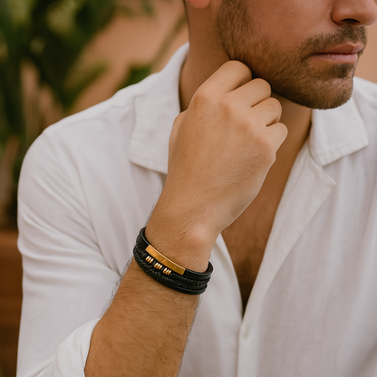Maverno™ | Valerio Gevlochten Herenarmband