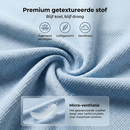Zomerse tweedelige set voor heren, bestaande uit een polo en een korte broek