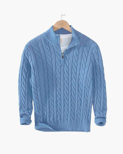 Lorenzo — Kabeltrui Heren met Half Zip