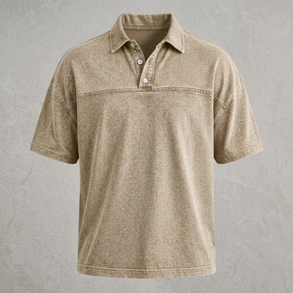 Maverno™ Jax Vintage Polo – Relaxed & Tijdloos