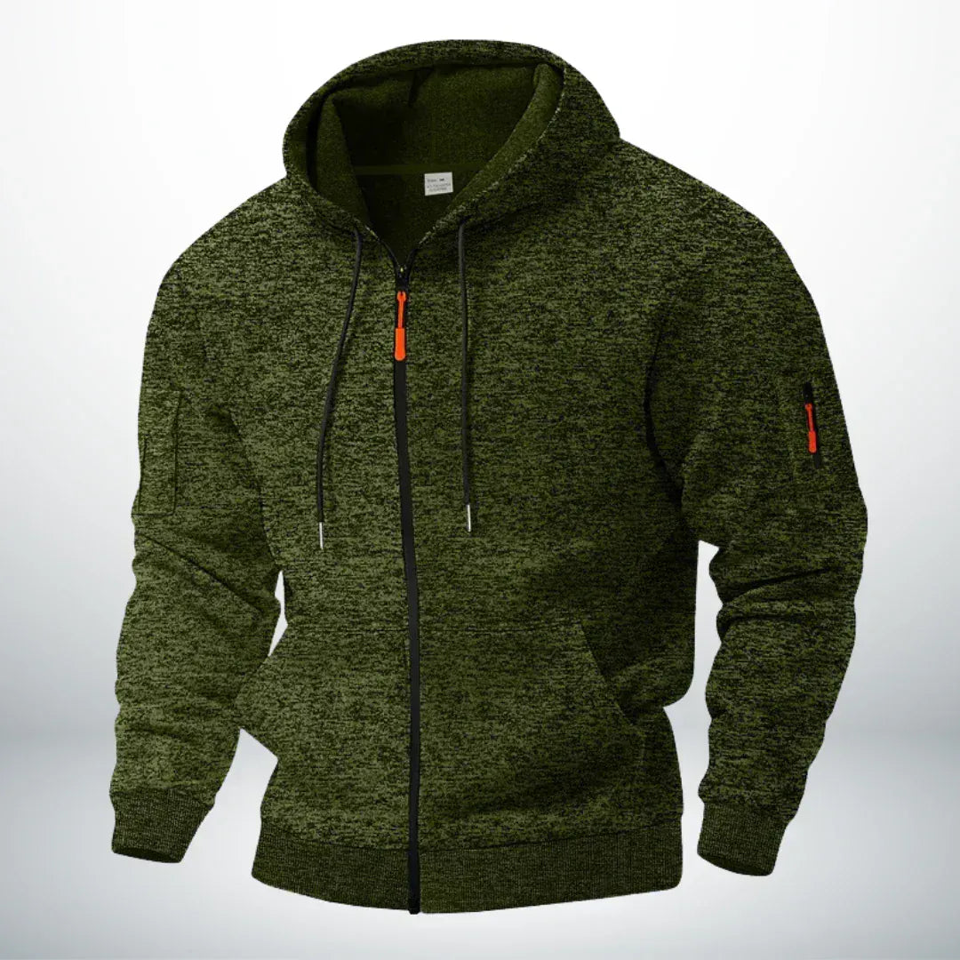 Maverno™ Rowan | Heren Hoodie met Rits (Nu 1+1 gratis)