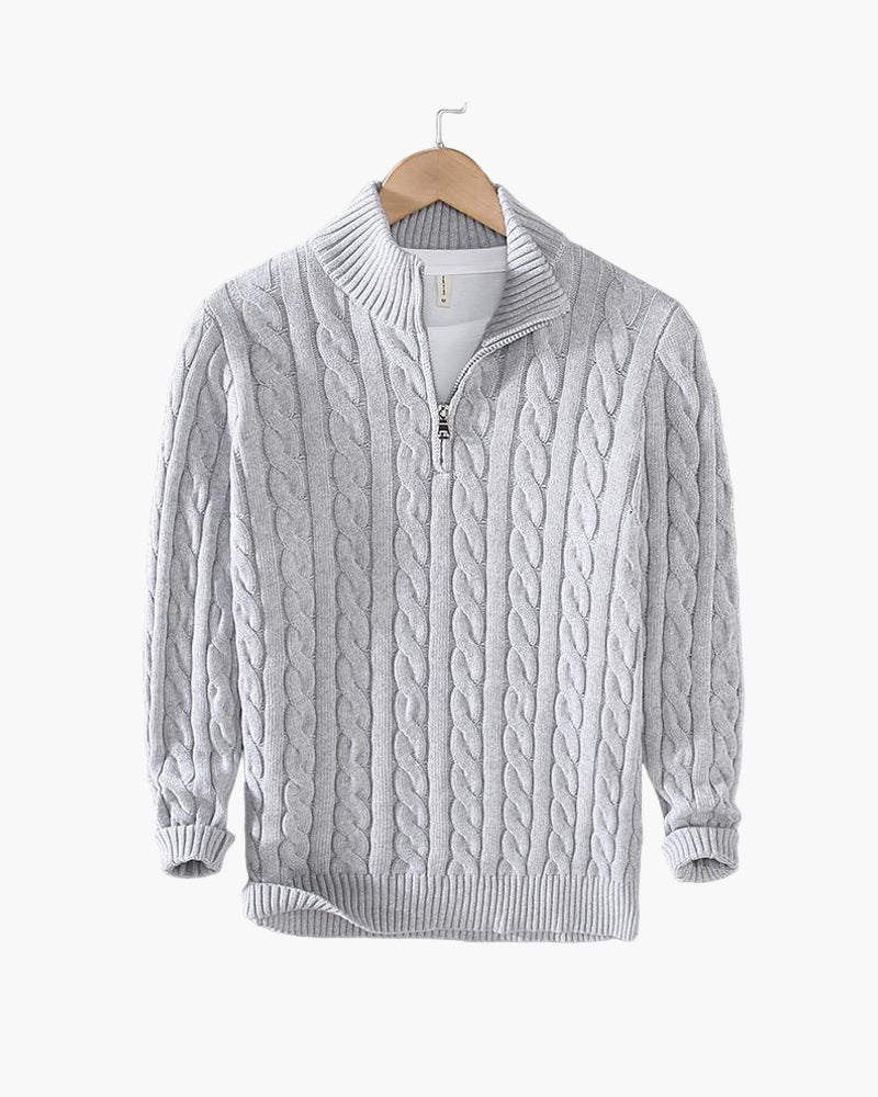Lorenzo — Kabeltrui Heren met Half Zip