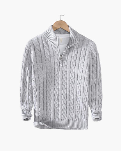 Lorenzo — Kabeltrui Heren met Half Zip