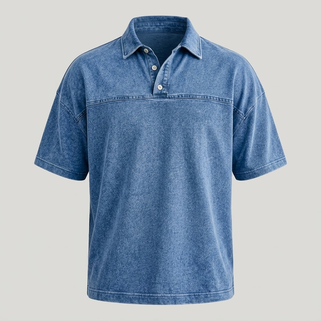 Maverno™ Jax Vintage Polo – Relaxed & Tijdloos