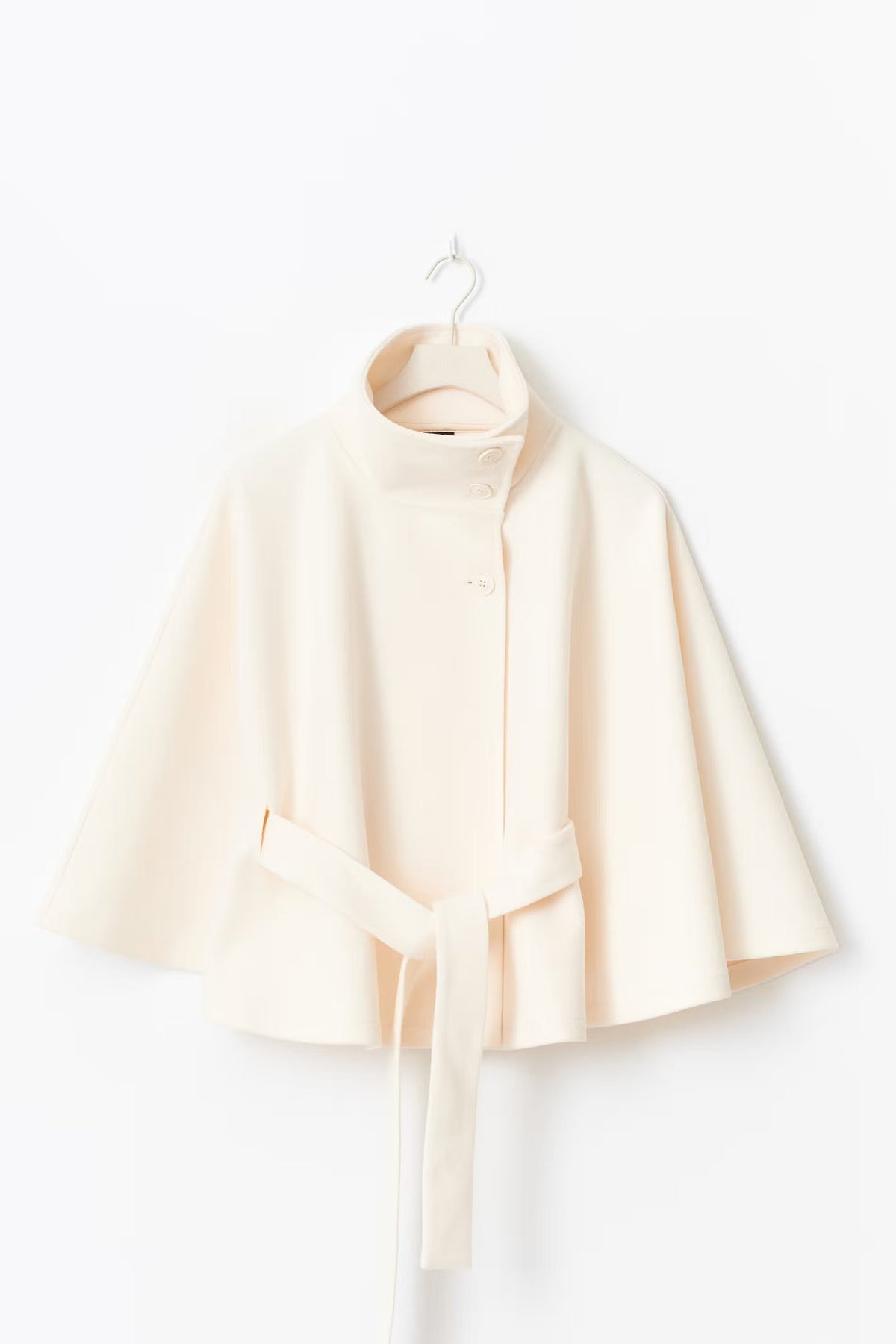 Maverno™ Céleste | Elegante Capemantel met Ceintuur
