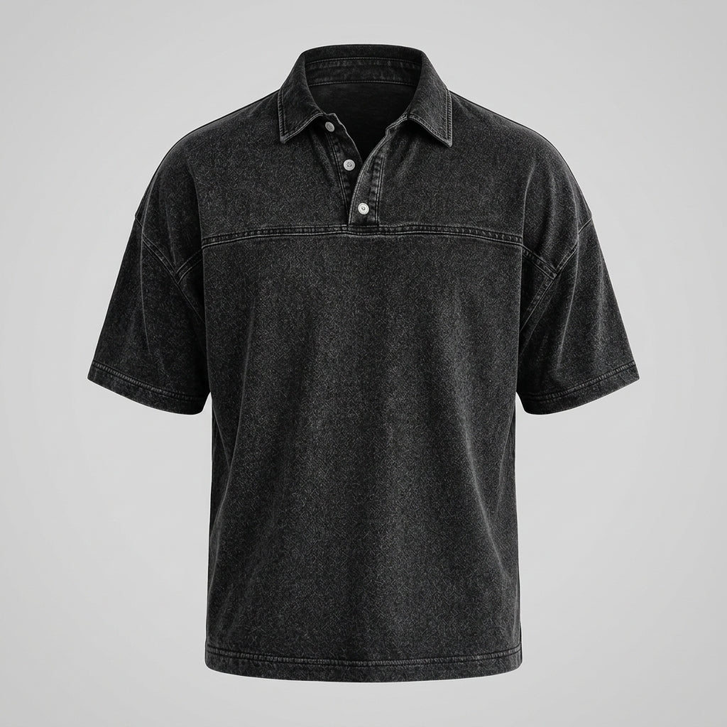 Maverno™ Jax Vintage Polo – Relaxed & Tijdloos