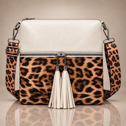 Maverno™ Romy | Crossbodytas met luipaardprint