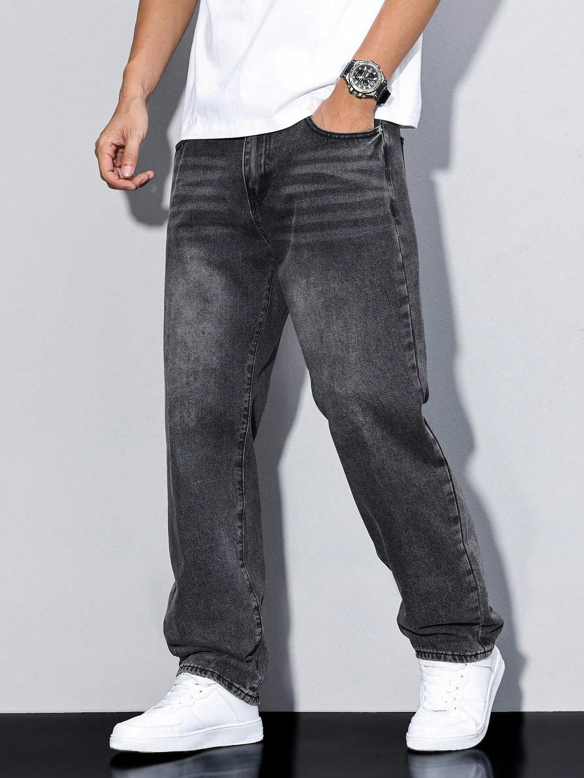 Maverno™ | Daxon Baggy Herenjeans met maximale bewegingsvrijheid
