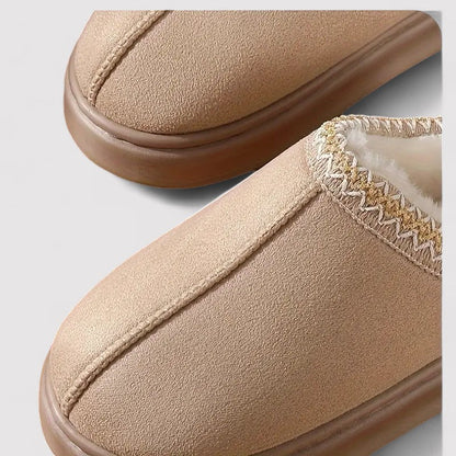 Close-up van de suede-look en de zool