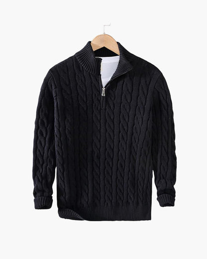Lorenzo — Kabeltrui Heren met Half Zip