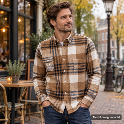 Maverno™ Milan Flanellen Overhemd – Warm & Tijdloos