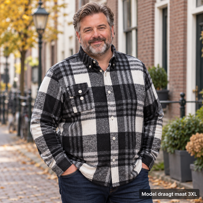 Maverno™ Milan Flanellen Overhemd – Warm & Tijdloos