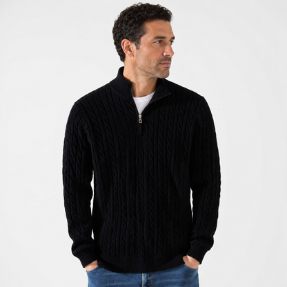 Lorenzo — Kabeltrui Heren met Half Zip