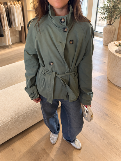 Maverno™ | Amélie Waterafstotende Dames Trenchcoat met Ceintuur