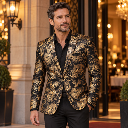 Maverno™ Vittorio | Herenblazer met Paisleyprint