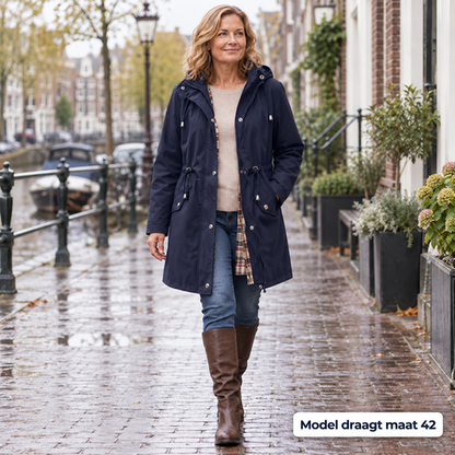 Maverno™ Nora Regenparka – Stijlvol & Praktisch