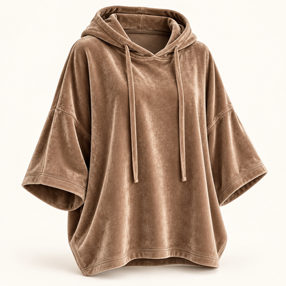 Maverno™ Elin Oversized Velvet Hoodie voor Dames