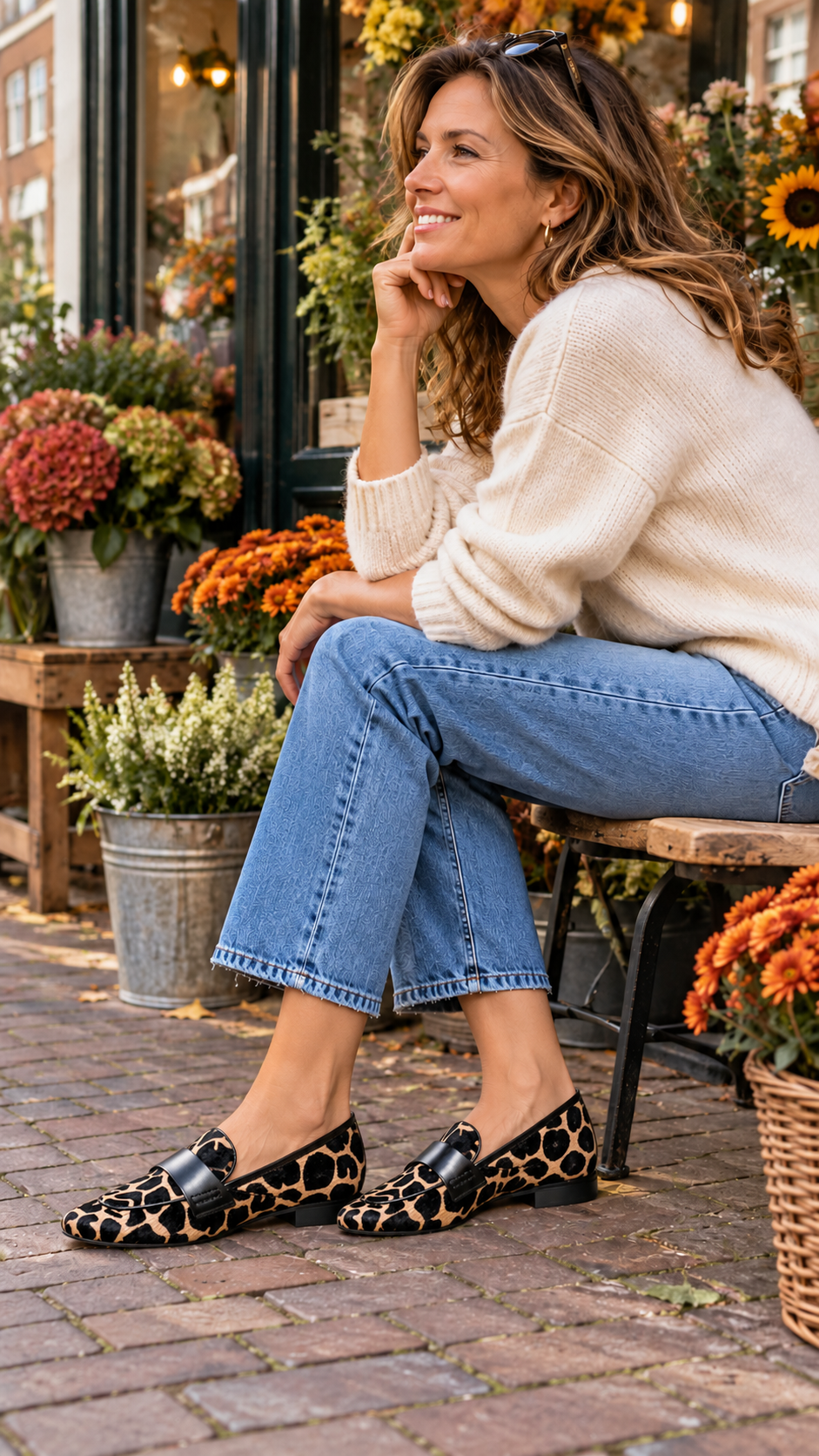 Maverno™ Odette – Muiltjes met Panterprint
