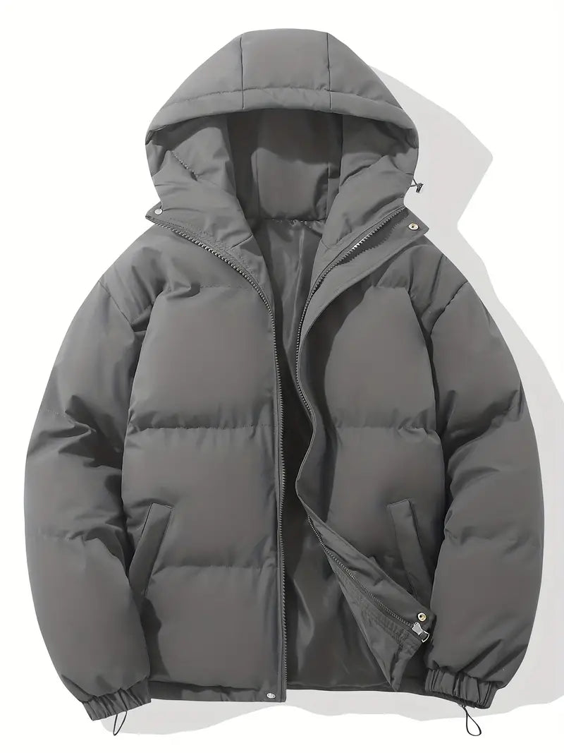 Maverno™ | Nordic Gevoerde Herenwinterjas met Capuchon en Trekkoord