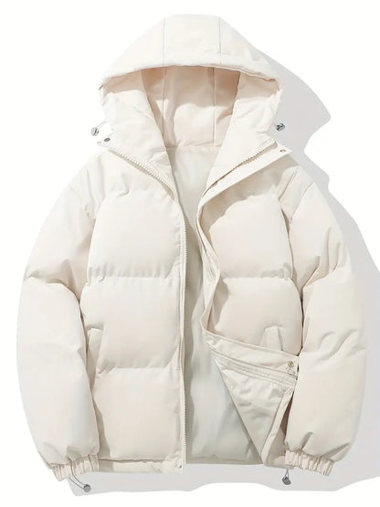 Maverno™ | Nordic Gevoerde Herenwinterjas met Capuchon en Trekkoord