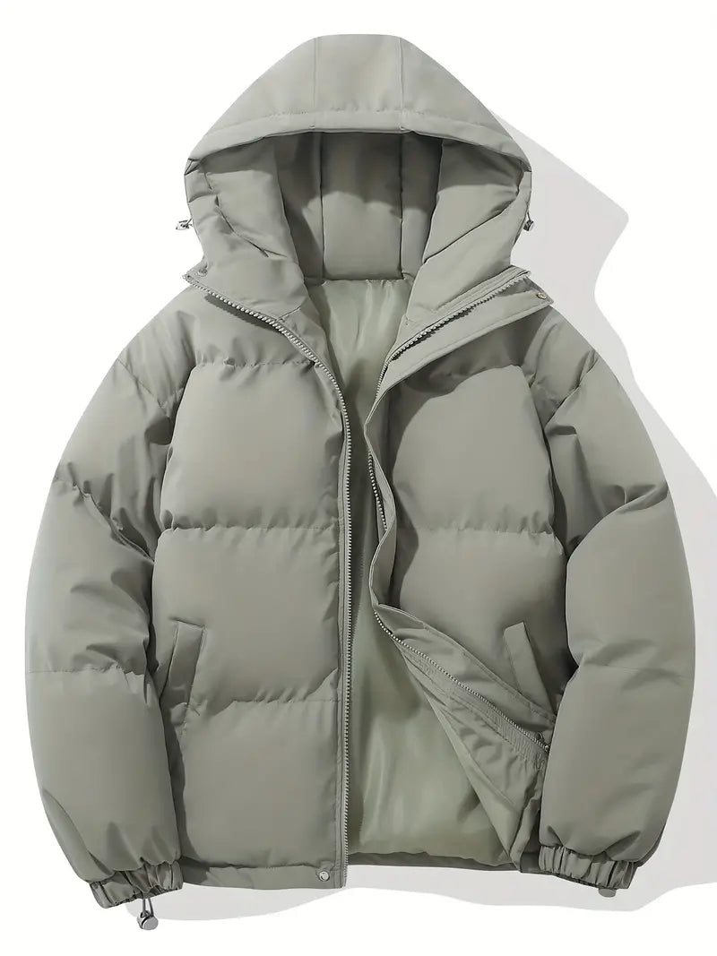 Maverno™ | Nordic Gevoerde Herenwinterjas met Capuchon en Trekkoord