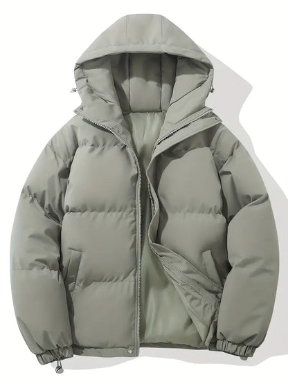 Maverno™ | Nordic Gevoerde Herenwinterjas met Capuchon en Trekkoord