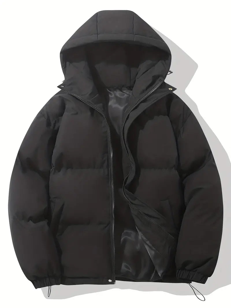 Maverno™ | Nordic Gevoerde Herenwinterjas met Capuchon en Trekkoord