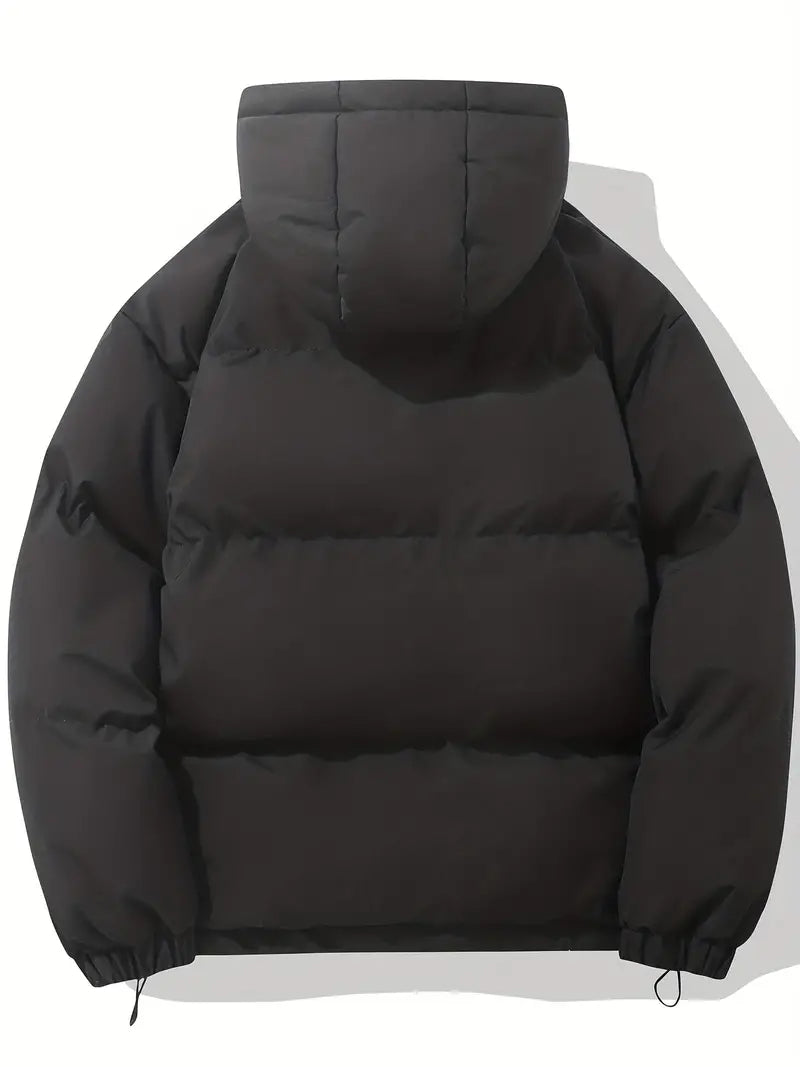 Maverno™ | Nordic Gevoerde Herenwinterjas met Capuchon en Trekkoord