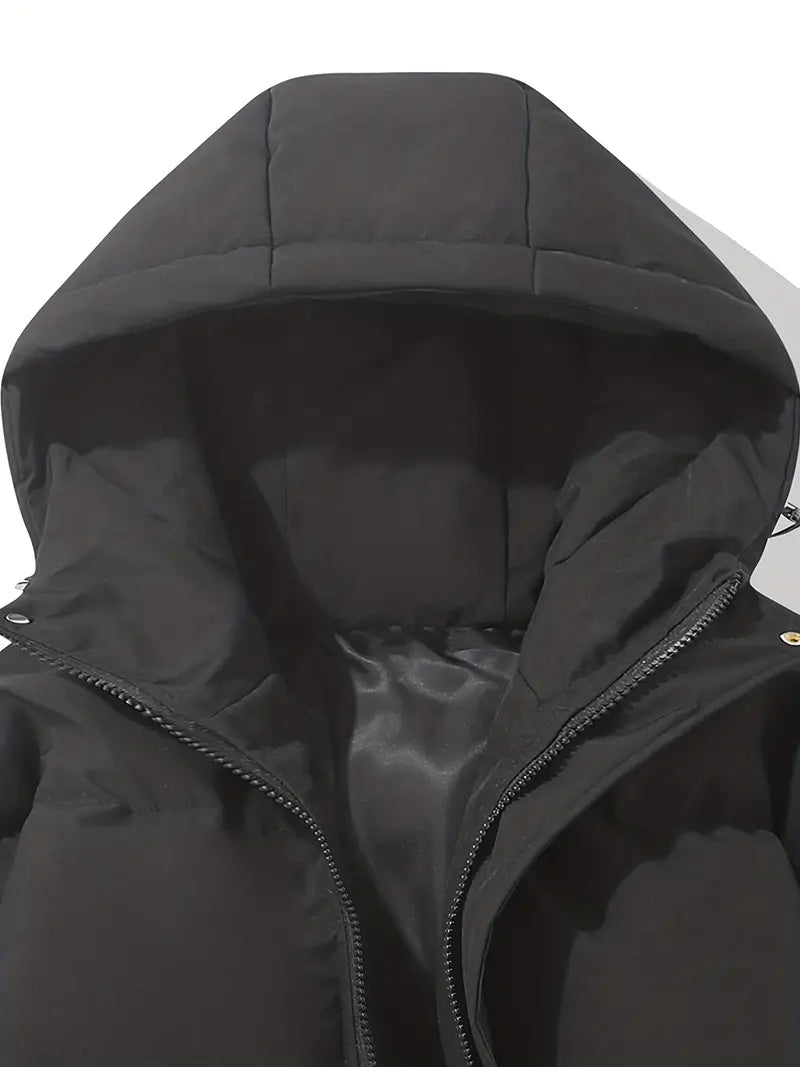 Maverno™ | Nordic Gevoerde Herenwinterjas met Capuchon en Trekkoord