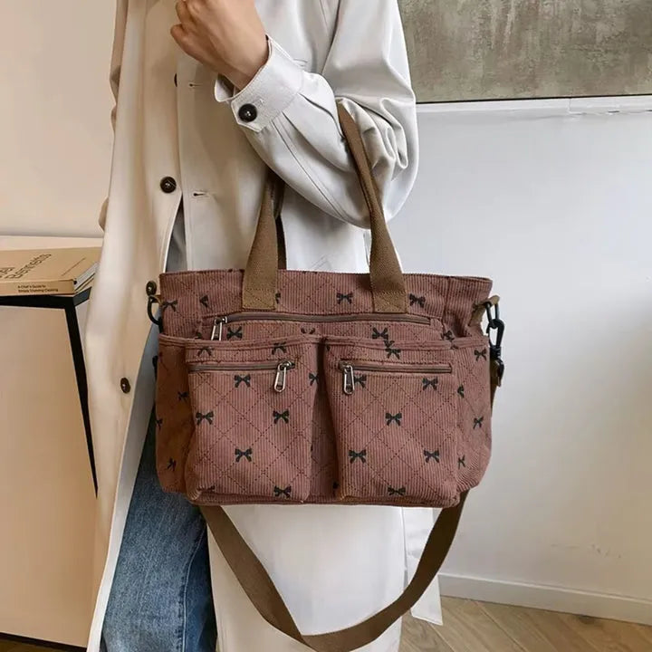 Maverno™ Elodie Velours Organizer Tas – Ruim & Stijlvol
