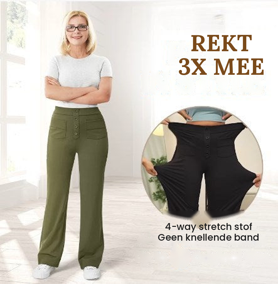 Maverno™ Elara Flexbroek – Elegant Comfort