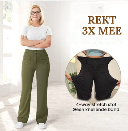 Maverno™ Elara Flexbroek – Elegant Comfort