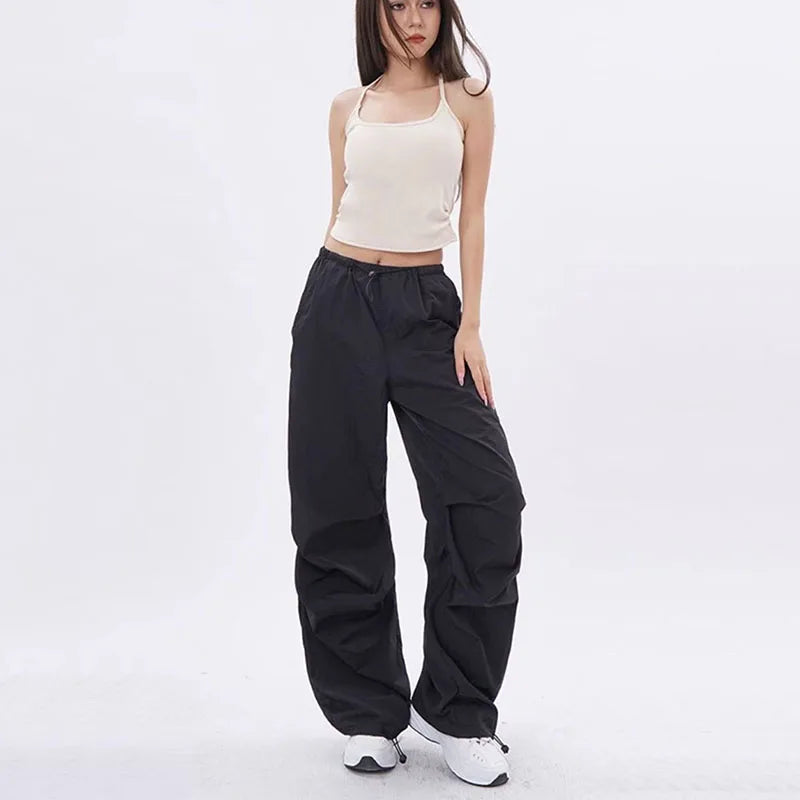 Maverno™ | Nova Oversized Parachutebroek Dames
