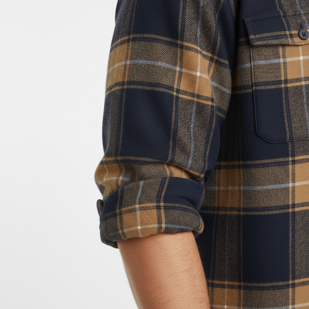 Maverno™ Milan Flanellen Overhemd – Warm & Tijdloos