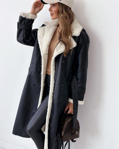 Maverno™ Vivienne | Lange Jas met Teddy-details