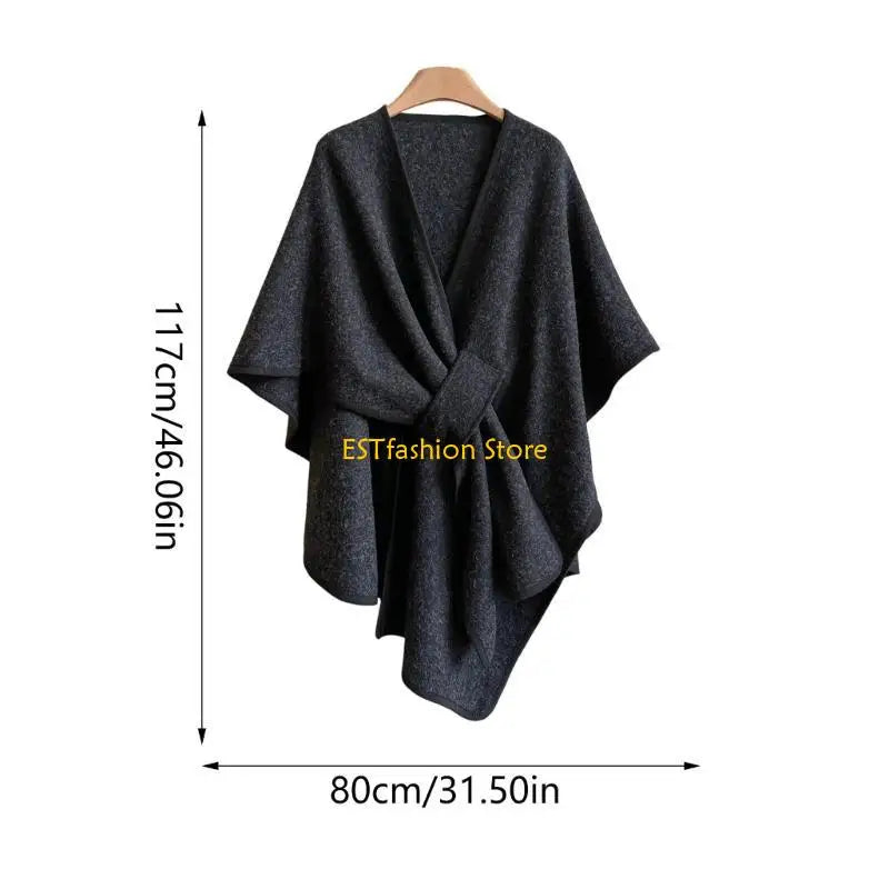 Y5GC multifunctionele mantel met zakontwerp, kunstwol, zacht, warm, unisex, gebruik voor volwassenen, kinderen