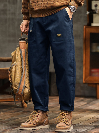Men's Vintage-Inspired Casual Utility Pants