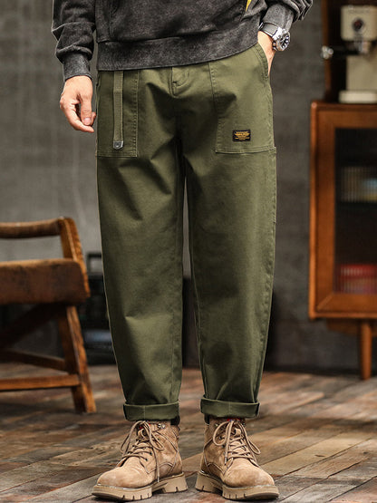 Men's Vintage-Inspired Casual Utility Pants
