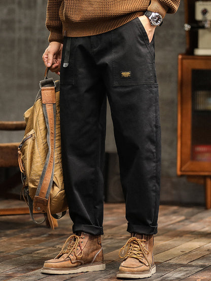 Men's Vintage-Inspired Casual Utility Pants