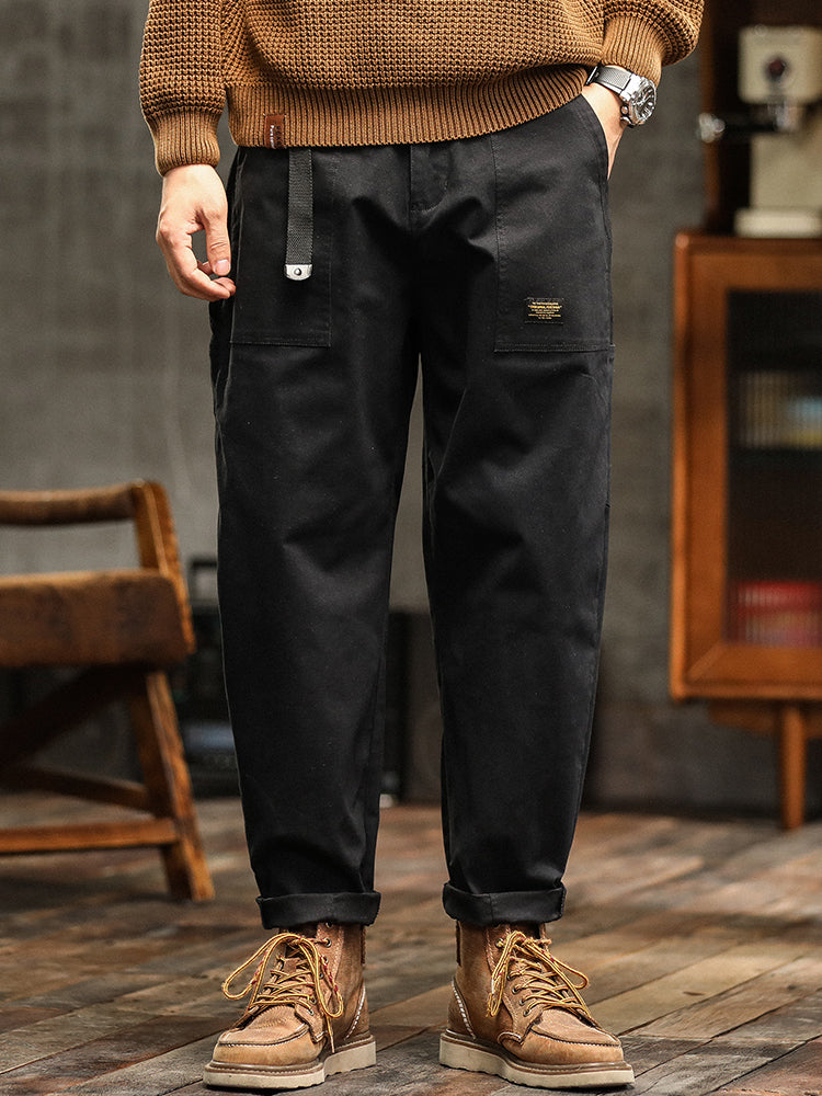 Men's Vintage-Inspired Casual Utility Pants
