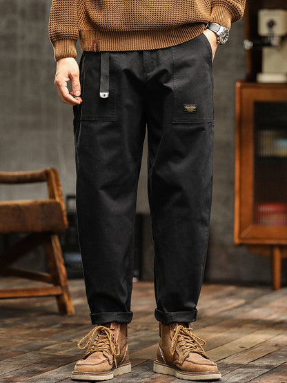 Men's Vintage-Inspired Casual Utility Pants