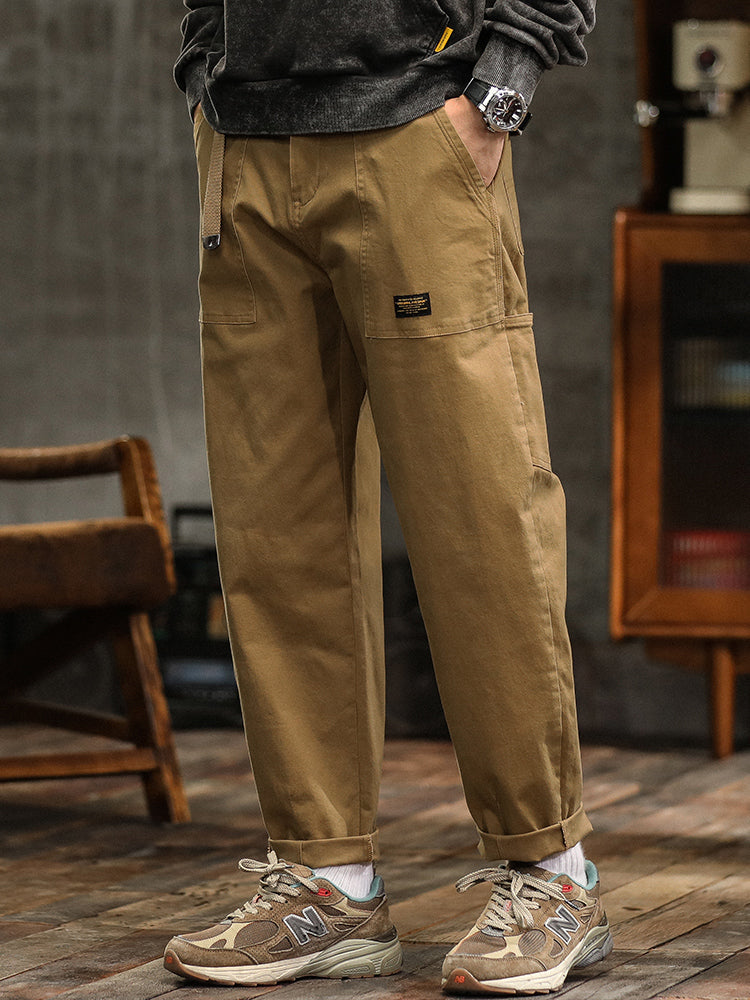 Men's Vintage-Inspired Casual Utility Pants