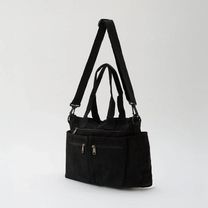 Maverno Nomad Corduroy Tote | Ribfluwelen schoudertas met vakken